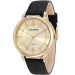 Ficha técnica e caractérísticas do produto Relogio Feminino Dourado com Pulseira de Veludo Mondaine