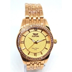 Ficha técnica e caractérísticas do produto Relógio Feminino Dourado com Strass 5atm Xufeng