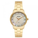 Ficha técnica e caractérísticas do produto Relógio Feminino Dourado Fashion Orient Fgss0112 C1kx Madrepérola