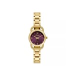 Ficha técnica e caractérísticas do produto Relogio Feminino Dourado Pequeno Fundo Roxo Condor