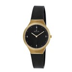 Relógio Feminino Dourado Safira Oslo Slim Oftsss9T0022 G2Gx