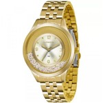 Ficha técnica e caractérísticas do produto Relógio Feminino Dourado Strass Solto Lince LRG4348L C2KX