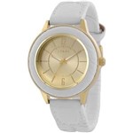 Relógio Feminino Euro Analógico Fashion - EU2035VD/2B - Branco/Dourado