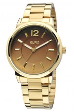 Ficha técnica e caractérísticas do produto Relógio Feminino Euro EU2035LQW/4C 39mm Aço Dourado