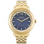 Ficha técnica e caractérísticas do produto Relógio Feminino Euro EUY121E6AA/4A 45mm Pulseira Aço Dourado