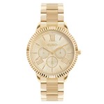 Ficha técnica e caractérísticas do produto Relógio Feminino Euro Multiglow EU6P29AHO/4D 43mm Aço Dourado