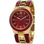 Relógio Feminino Euro Tirane - EU2035LVH/4R - Dourado, Vermelho