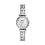 Ficha técnica e caractérísticas do produto Relógio Feminino Fossil Carlie Mini ES4647/1KN 28mm Aço Prata