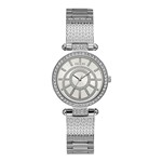 Relógio Feminino Guess Aço Prata com Pulseira Náutica e Detalhes em Zircônia Branca 92666L0GDNA1 Analógico