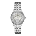 Relógio Feminino Guess Aço Prata e Acabamento em Cristais 92634L0GDNA1 Multifunção