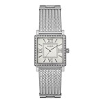 Relógio Feminino Guess Aço Prata, Quadrado e com Pulseira Náutica 92629L0GDNA3 Analógico