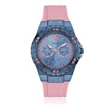 Relógio Feminino Guess Analógico 92601Lpgseu4 Borracha Rosa