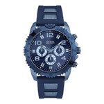 Ficha técnica e caractérísticas do produto Relógio Feminino Guess Blue Oversized Cronógrafo Watch