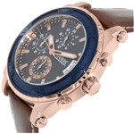 Ficha técnica e caractérísticas do produto Relógio Feminino Guess Brown And Rose Tom Ouro Dourado em Couro Sport Watch