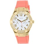 Ficha técnica e caractérísticas do produto Relógio Feminino Guess Coral And Tom Ouro Dourado Standout Sparkle Watch