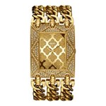 Ficha técnica e caractérísticas do produto Relógio Feminino Guess Tom Ouro Dourado Glitz Chain-Link Watch