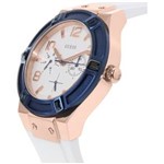 Ficha técnica e caractérísticas do produto Relógio Feminino Guess White, Blue And Rose Tom Ouro Dourado Standout Sparkle Watch