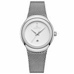 Relógio Feminino Inox Casual Pulseira Aço 30m - Prata - Naviforce