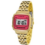 Ficha técnica e caractérísticas do produto Relógio Feminino Lince Digital Sdph043l Brkx Dourado