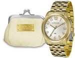 Ficha técnica e caractérísticas do produto Relogio Feminino Lince Dourado Acompanha Linda Necessaire ( LRG4456L-KT72)