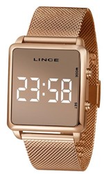 Ficha técnica e caractérísticas do produto Relógio Feminino Lince LED Clássico Rosé Gold