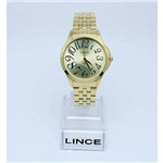 Relógio Feminino Lince Lrg609l Dourado Fundo Dourado
