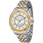 Relógio Feminino Lince LRTJ060L B2SK Analógico Misto Prata/Dourado