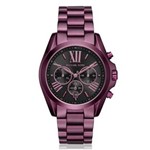 Ficha técnica e caractérísticas do produto Relógio Feminino Michael Kors Bradshaw Mk6398/4pn Roxo 43mm