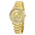 Ficha técnica e caractérísticas do produto Relógio Feminino Michael Kors Gold-Tone Stainless Steel Champagne Dial - Modelo Mkors-Mk6287