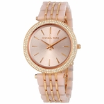 Ficha técnica e caractérísticas do produto Relógio Feminino Michael Kors MK4327 Darci Rose Gold Tone And Blush Acetate 39mm