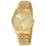 Ficha técnica e caractérísticas do produto Relógio Feminino Michael Kors Mk5556 Lexington Goldtone Chronograph Watch