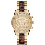 Ficha técnica e caractérísticas do produto Relógio Feminino Michael Kors Mk6322/5Dn Dourado