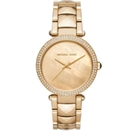 Ficha técnica e caractérísticas do produto Relógio Feminino Michael Kors MK6425 Parker Gold-Tone Round Dial Stainless Steel 39mm