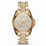 Ficha técnica e caractérísticas do produto Relógio Feminino Michael Kors MK6487 Gold Dourado Cravejado 43mm Oferta