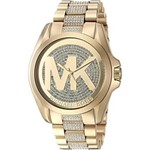 Ficha técnica e caractérísticas do produto Relógio Feminino Michael Kors MK6487 Gold Dourado Cravejado