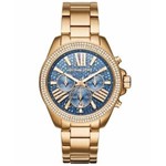 Ficha técnica e caractérísticas do produto Relogio Feminino Michael Kors Mk6291 Azul Gold 43mm