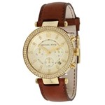 Ficha técnica e caractérísticas do produto Relógio Feminino Michael Kors Modelo MK2249 - Pulseira em Couro / a Prova D' Água