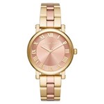 Ficha técnica e caractérísticas do produto Relógio Feminino Michael Kors Modelo MK3586 Folheado a Ouro