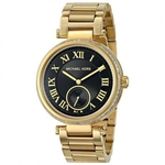 Ficha técnica e caractérísticas do produto Relógio Feminino Michael Kors Modelo MK5989 Gold Preto Analógico 42mm