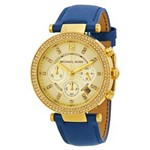 Ficha técnica e caractérísticas do produto Relógio Feminino Michael Kors Modelo MK2280 - Pulseira em Couro / a Prova D' Água