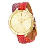 Ficha técnica e caractérísticas do produto Relógio Feminino Michael Kors Modelo MK2390 - Pulseira em Couro / a Prova D' Água