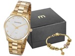 Ficha técnica e caractérísticas do produto Relógio Feminino Mondaine Analógico - 32111LPMVDE1K Dourado com Acessório