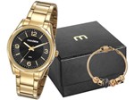 Ficha técnica e caractérísticas do produto Relógio Feminino Mondaine Analógico - 53811LPMVDE2K1 Dourado com Acessório