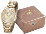 Ficha técnica e caractérísticas do produto Relógio Feminino Mondaine Analógico - 83383LPMVDE1KA Dourado com Acessório