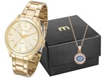 Ficha técnica e caractérísticas do produto Relógio Feminino Mondaine Analógico - 99230LPMVDE1K2 Dourado com Acessório