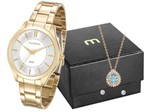 Ficha técnica e caractérísticas do produto Relógio Feminino Mondaine Analógico - 99231LPMVDE1K1 Dourado com Acessórios