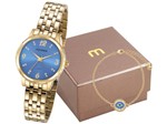Ficha técnica e caractérísticas do produto Relógio Feminino Mondaine Analógico - 99358LPMKDE5K2 Dourado com Acessório