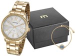 Ficha técnica e caractérísticas do produto Relógio Feminino Mondaine Analógico - 99363LPMVDE1K1 Dourado com Acessório