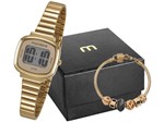 Ficha técnica e caractérísticas do produto Relógio Feminino Mondaine Digital - 53717LPMVDE1K2 Dourado com Pulseira