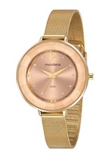 Ficha técnica e caractérísticas do produto Relógio Feminino Mondaine Dourado Original 53876lpmvdem